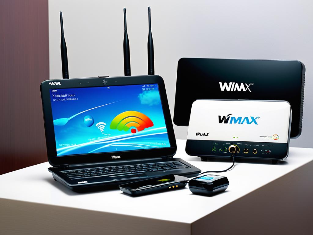 Фото оборудования широкополосной связи WiMAX, обеспечивающего беспроводной доступ в Интернет