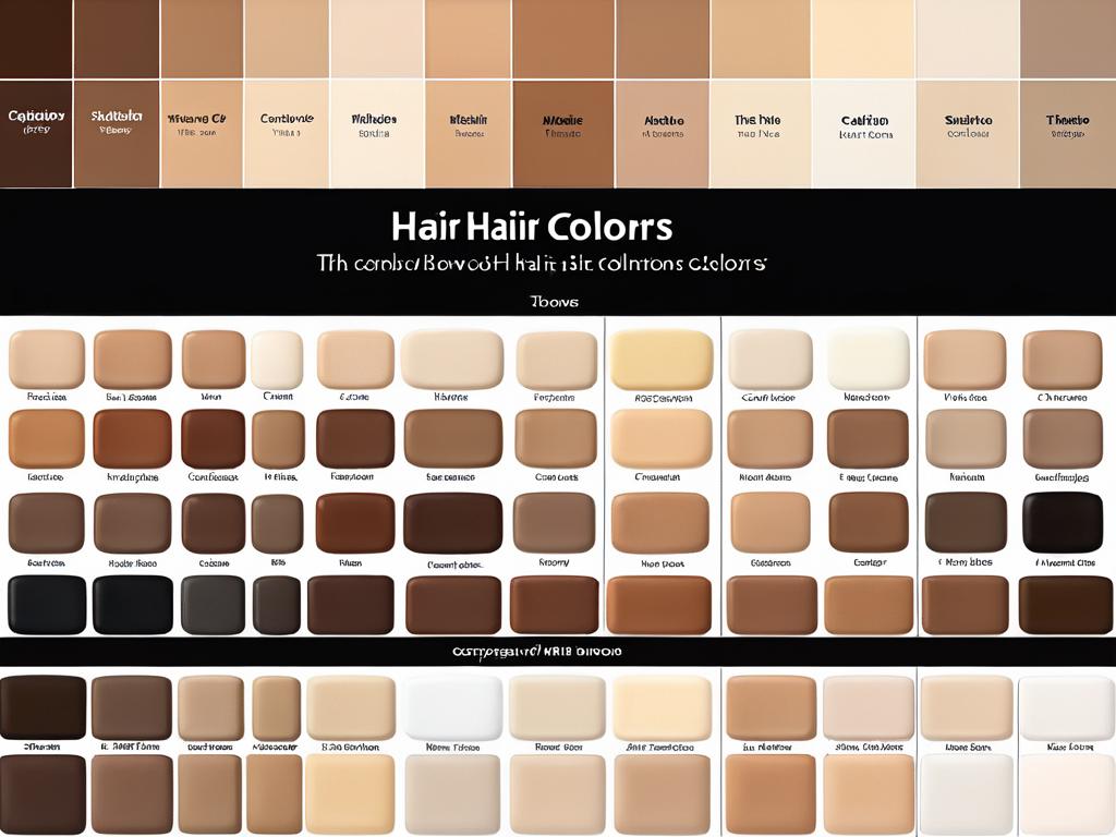 Сравнение оттенков кожи с соответствующими цветами волос
