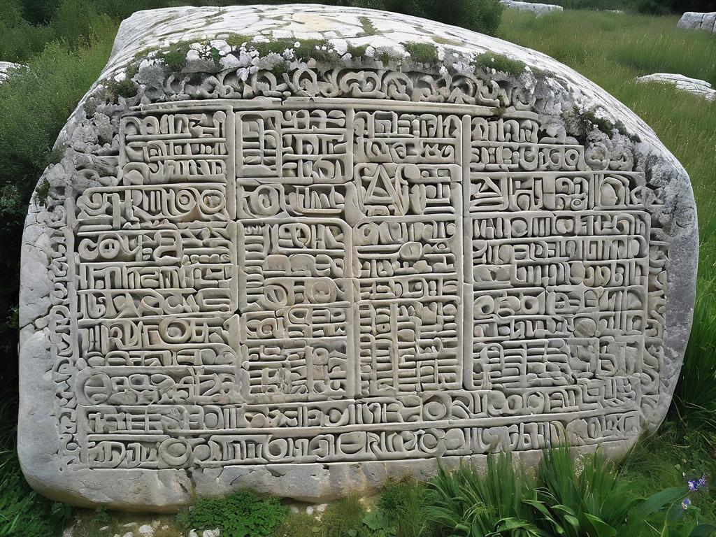 Древние глаголические надписи на камнях в Хорватии 11-12 веков