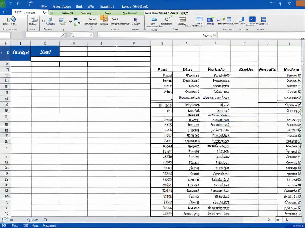Скриншот таблицы Excel, вставленной в документ WordPad