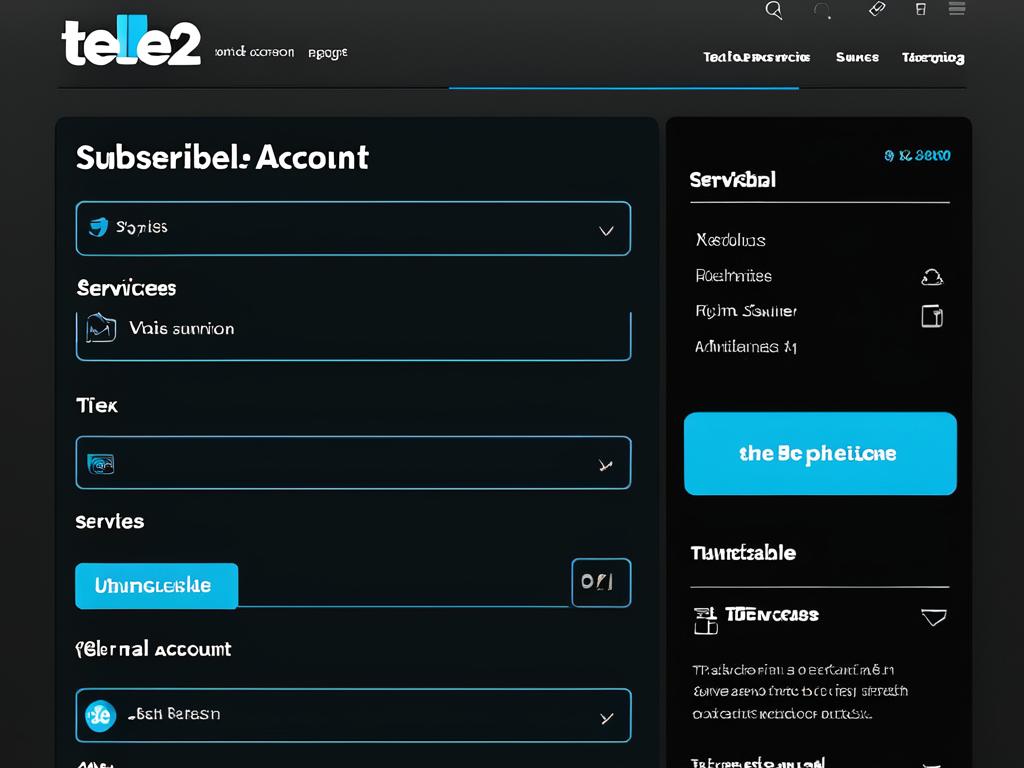 Скриншот личного кабинета Теле2 с информацией о подписках и кнопками для отключения.