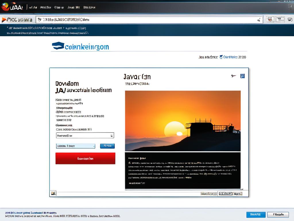 Страница загрузки Java на официальном сайте