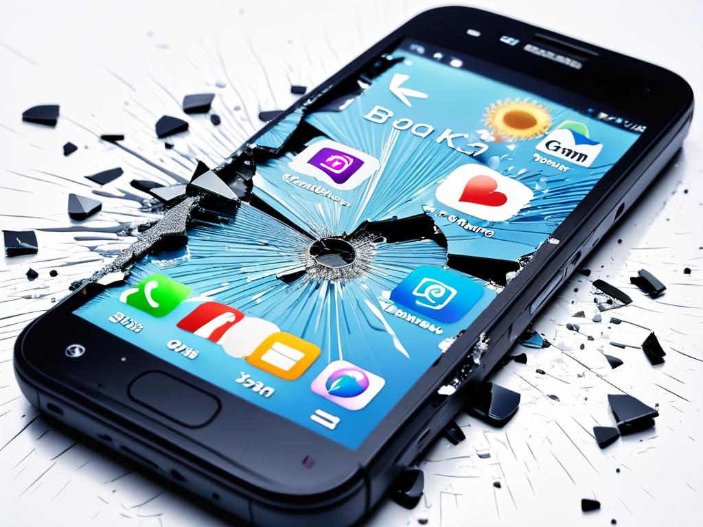 Сломанный мобильный телефон означает нарушение связи или проблемы в отношениях