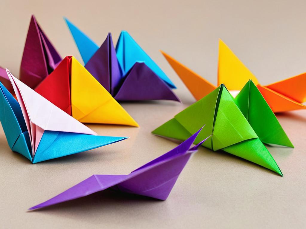 Оригами когти разных цветов и размеров