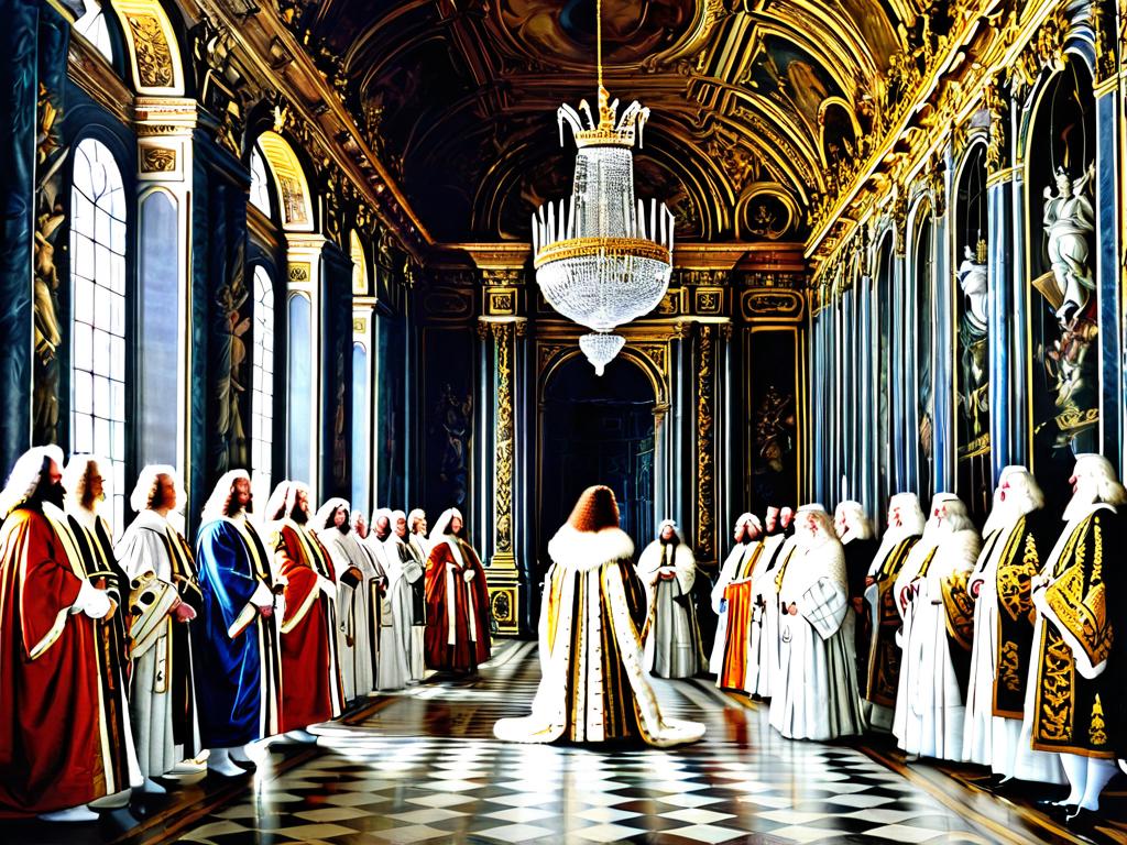 Прием иностранных послов Людовиком XIV в Версале