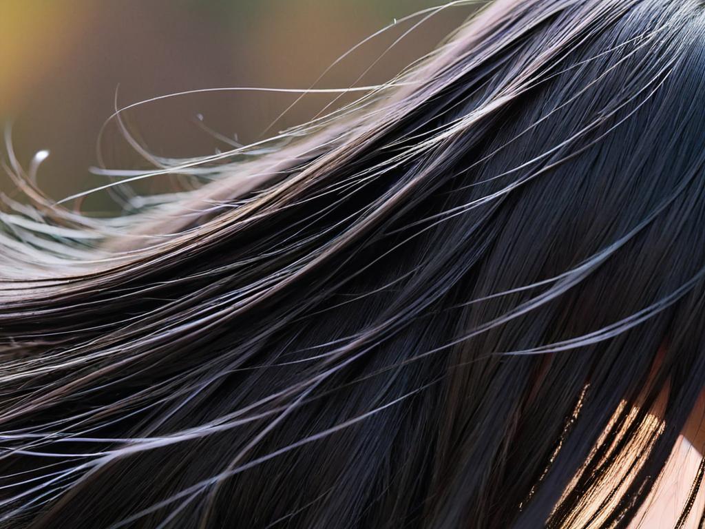 Крупный план волос, из которых выпадают отдельные пряди