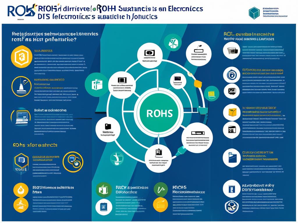Инфографика с объяснением, что такое директива RoHS и какие вредные вещества она ограничивает в