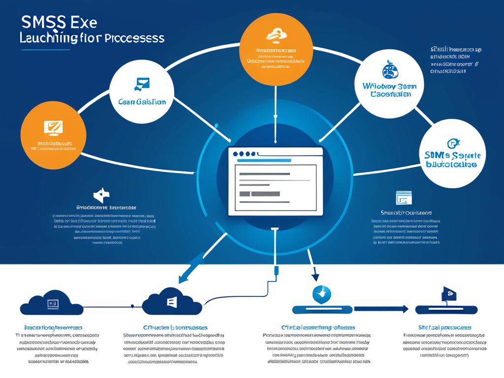 Инфографика с основными функциями процесса SMSS.EXE - запуск важных системных процессов при старте