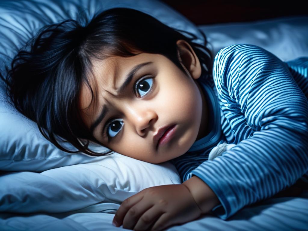 Ребенок не может заснуть ночью в кровати