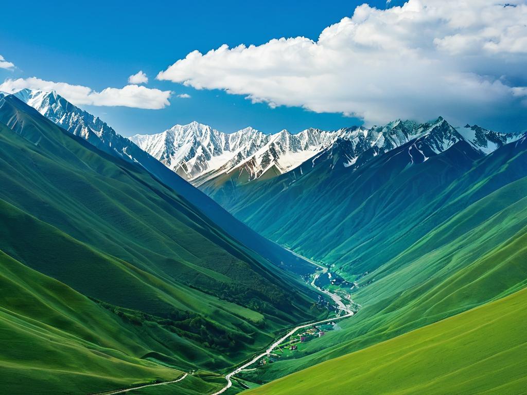 Кавказские горы, за которыми, по словам стихотворения, Лермонтов хотел укрыться от России