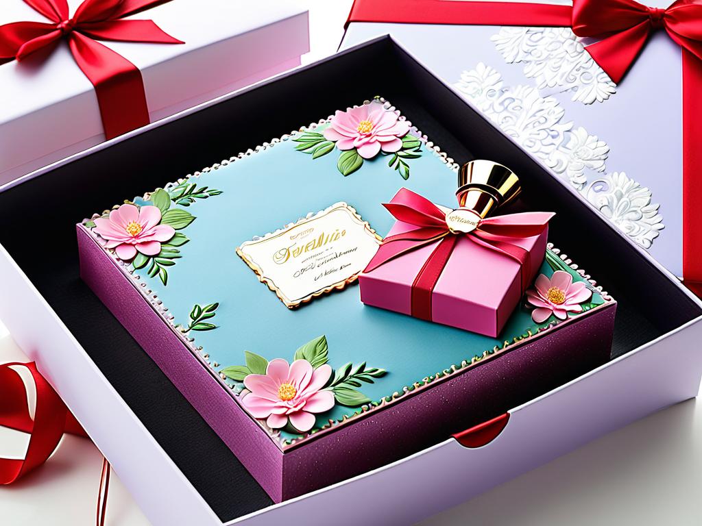 Трогательные авторские подарки: фотоальбом, персональные духи, домашний торт в подарочной коробке