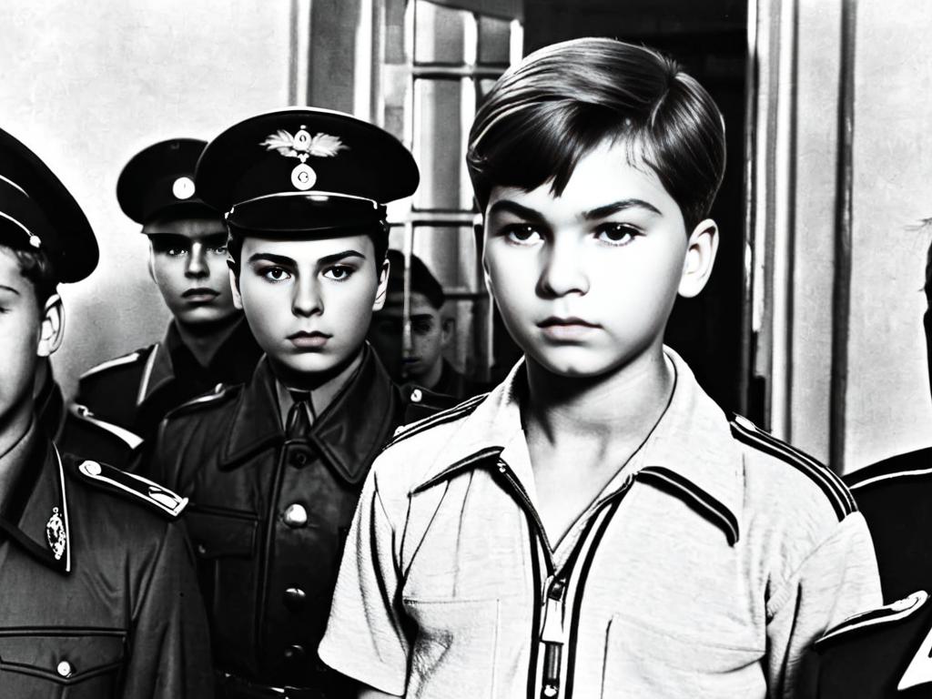 Черно-белое старое фото молодого Александра Матросова