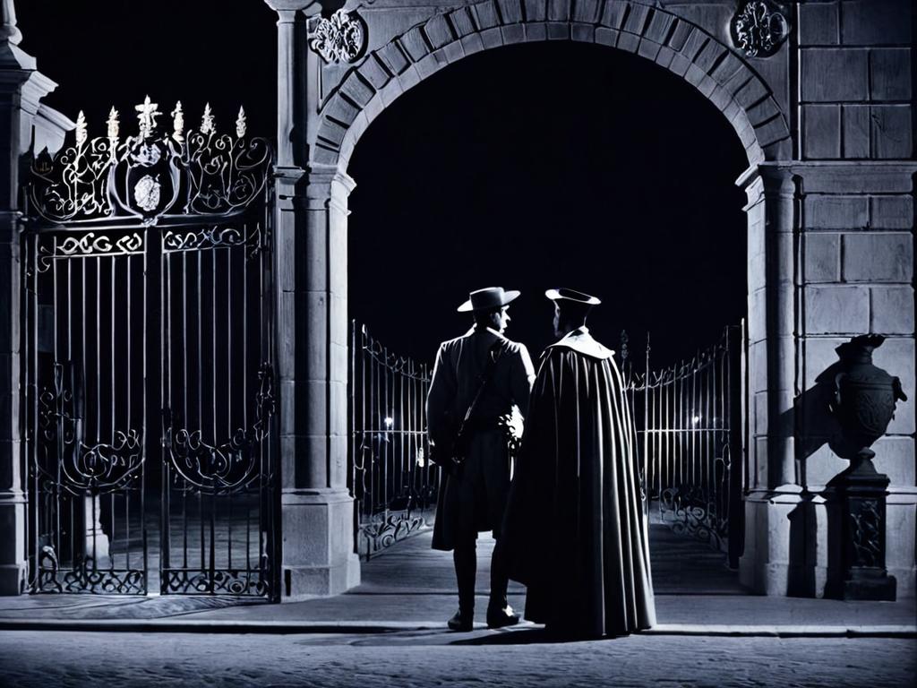 Дон Гуан и Лепорелло у ворот Мадрида ночью