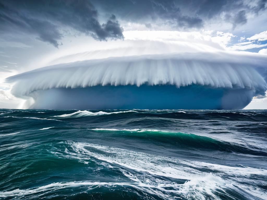 Плавание в штормовых водах у побережья Южной Америки