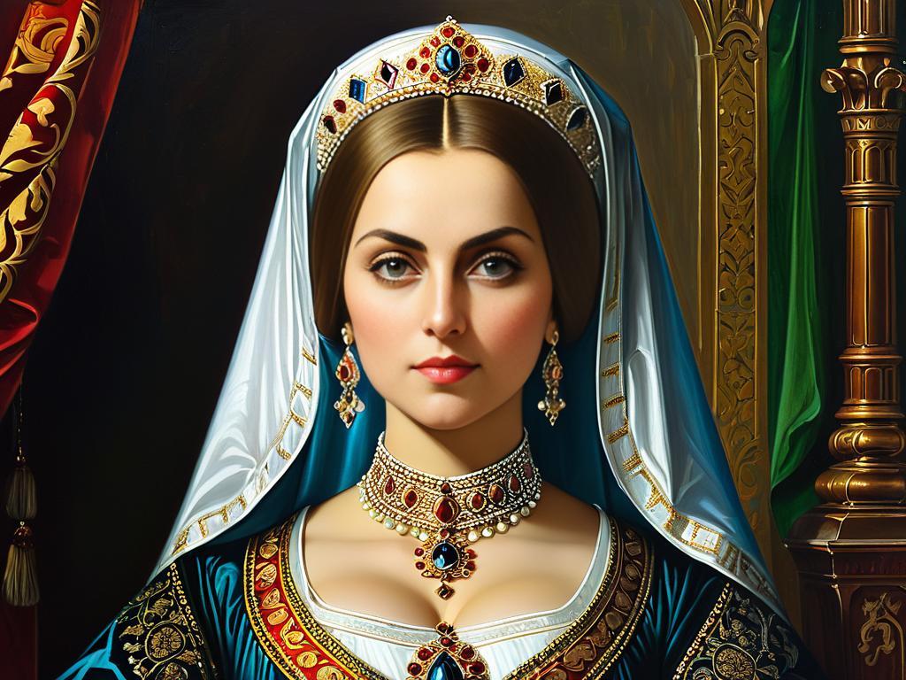 Портрет первой жены Ивана Грозного Анастасии Захарьиной