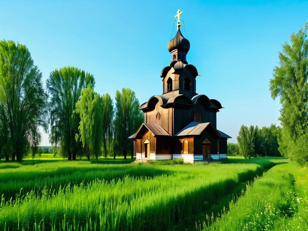 Старая церковь в поле