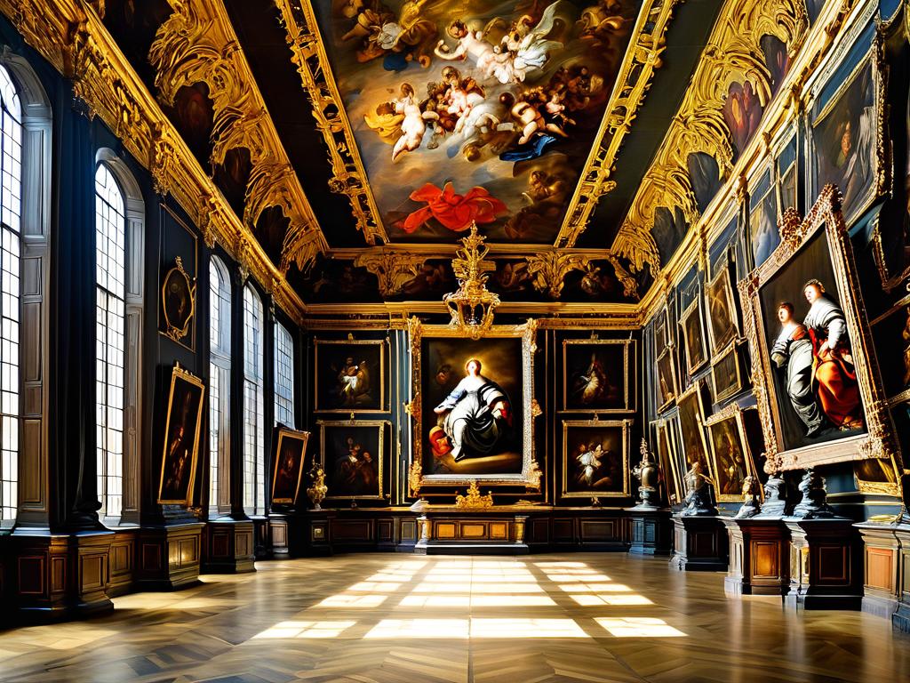 Зал фламандского барокко с работами Рубенса, Ван Дейка и других мастеров