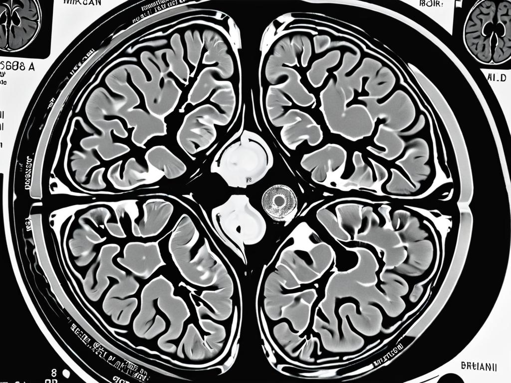МРТ-снимок, демонстрирующий недоразвитие отдельных областей мозга