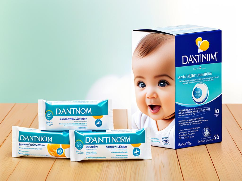 Упаковка раствора Дантинорм для приема внутрь младенцами