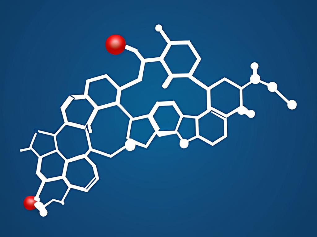 Химическая структура молекулы стрихнина