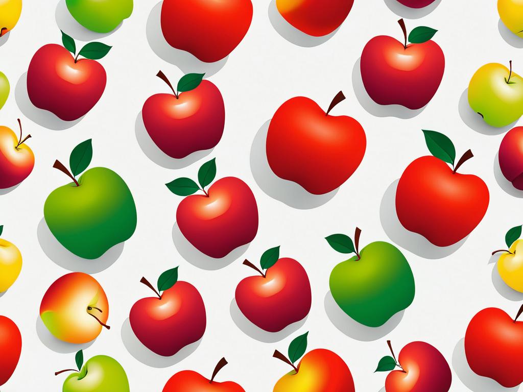 Иллюстрация яблок на фоне