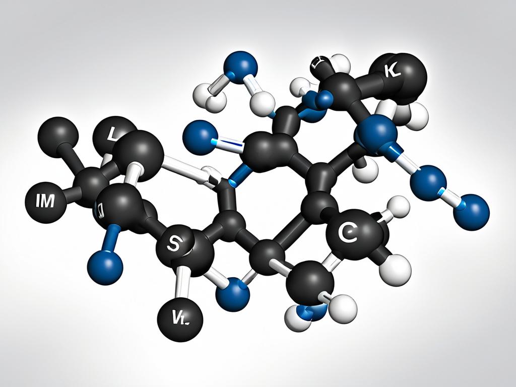 Химическая структура молекулы ламотриджина