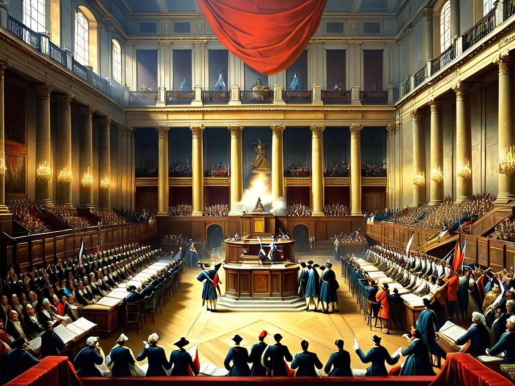 Картина Национального собрания, влияние Просвещения на Французскую революцию