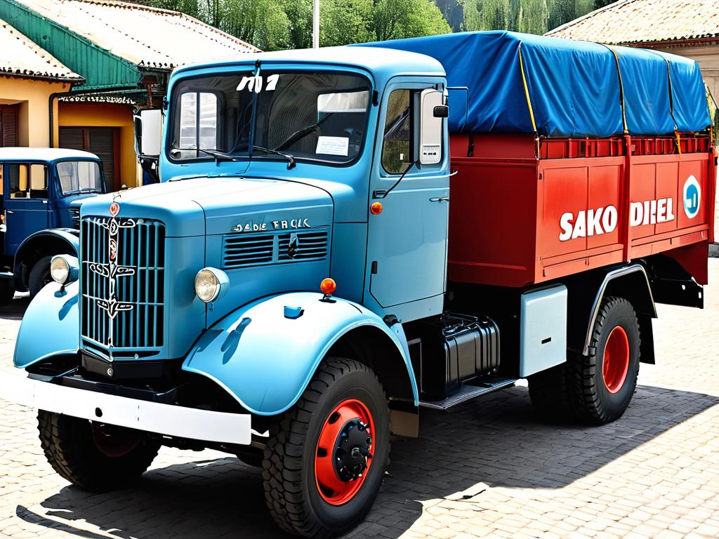 ГАЗ-3308 Садко с открытым капотом