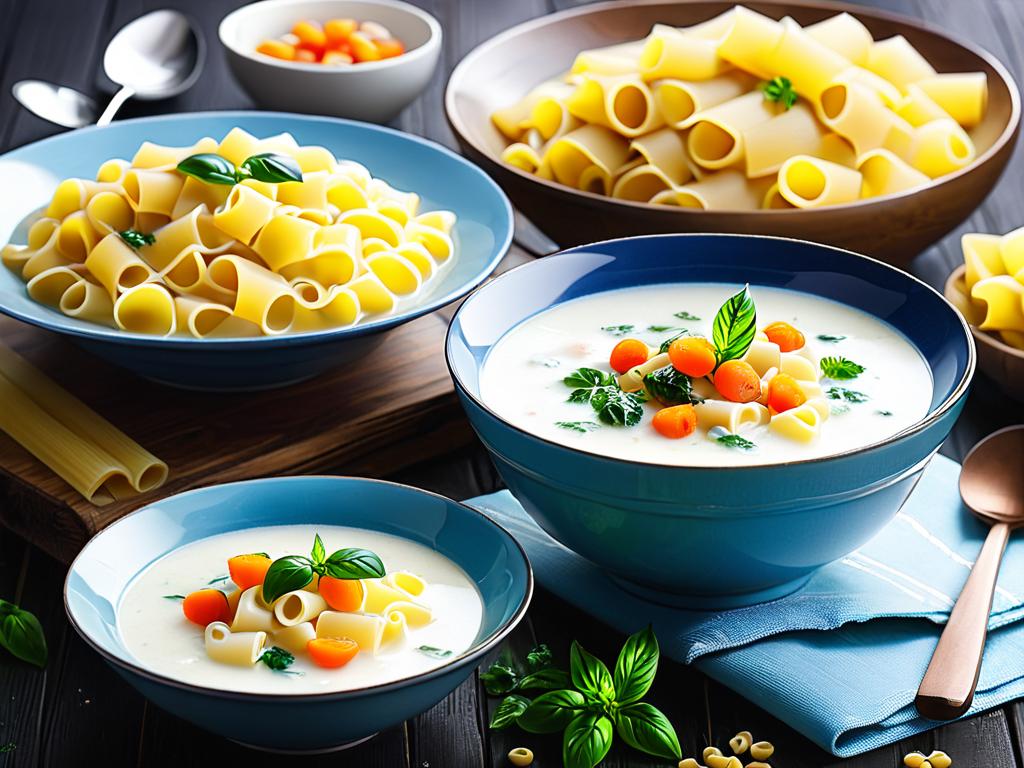 Молочный суп с вермишелью полезен для завтрака всей семье включая детей