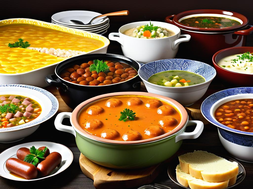 Различные блюда из вареной колбасы: супы, запеканки, пироги