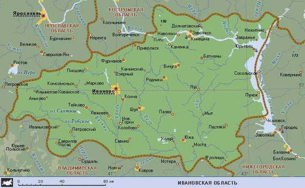 карта ивановской области