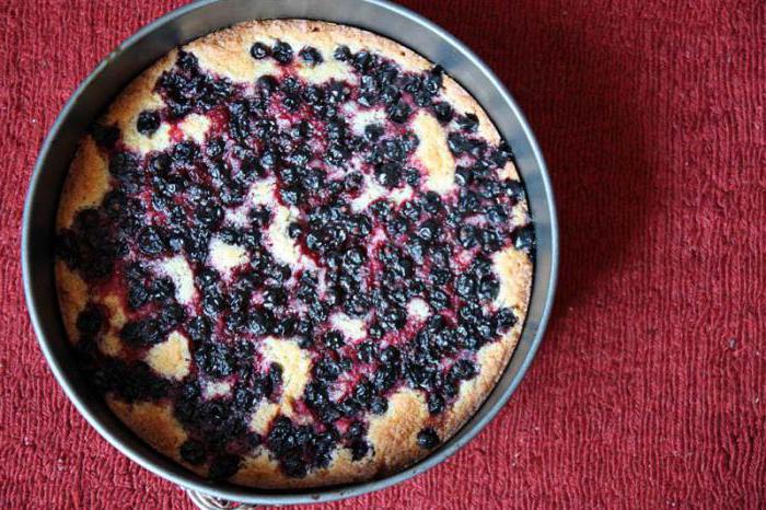 пирог с замороженной черной смородиной фото рецепт 