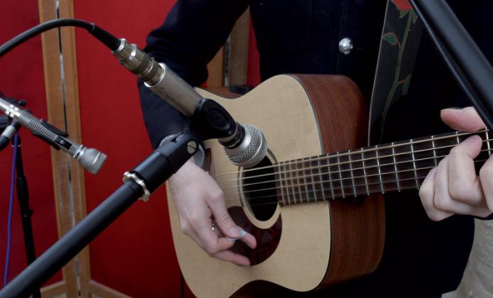 тюнер для настройки гитары через микрофон
