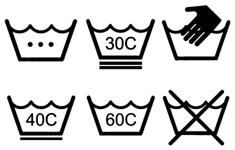 Символы на этикетках одежды