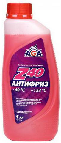 AGA (антифриз): характеристики. Выбор охлаждающей жидкости
