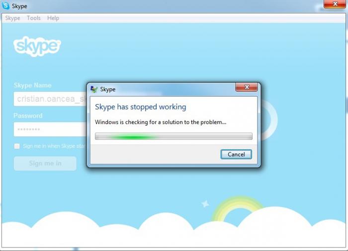 не заходит скайп что делать