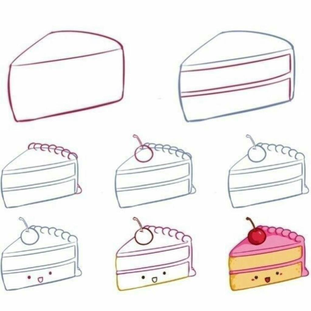 Как нарисовать тортик 