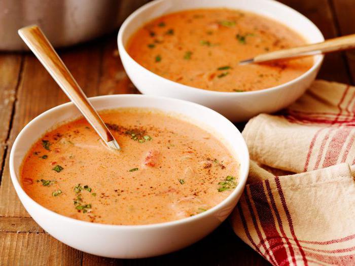 томатный суп с курицей и фасолью