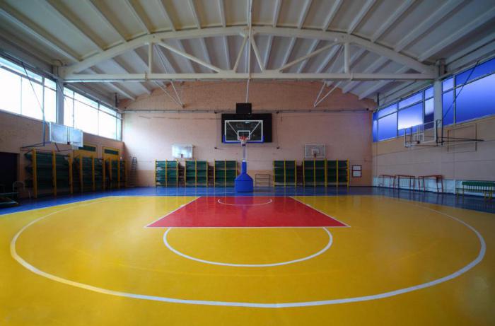 размеры баскетбольной площадки в школе