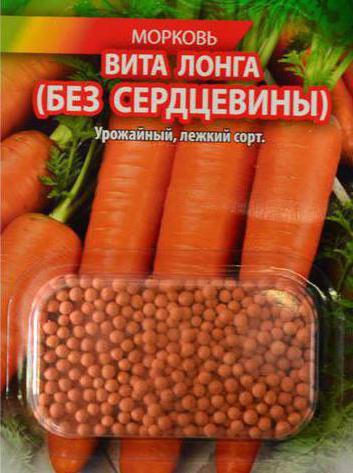 Морковь сорт Вита Лонга 