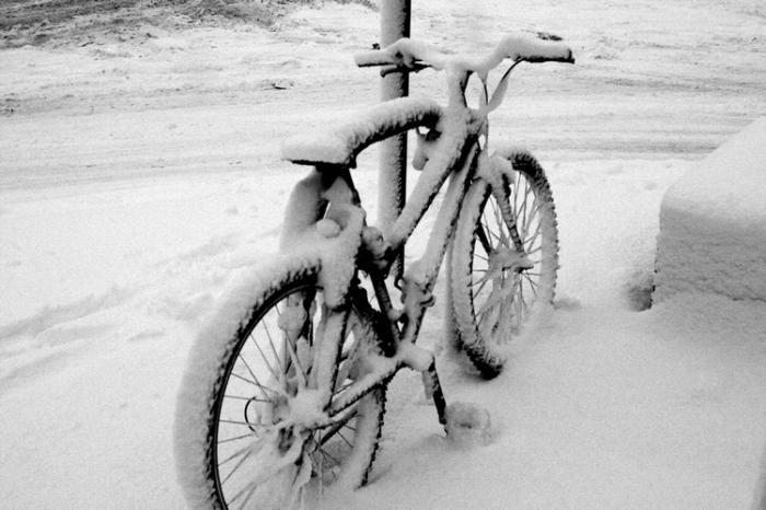 Хранение велосипеда зимой на балконе