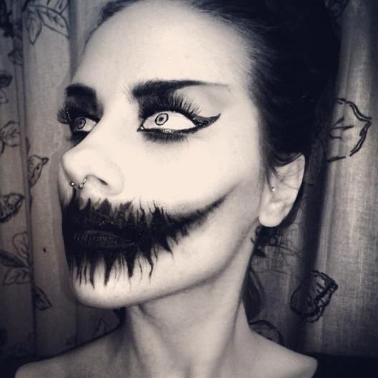 легкий макияж на хэллоуин