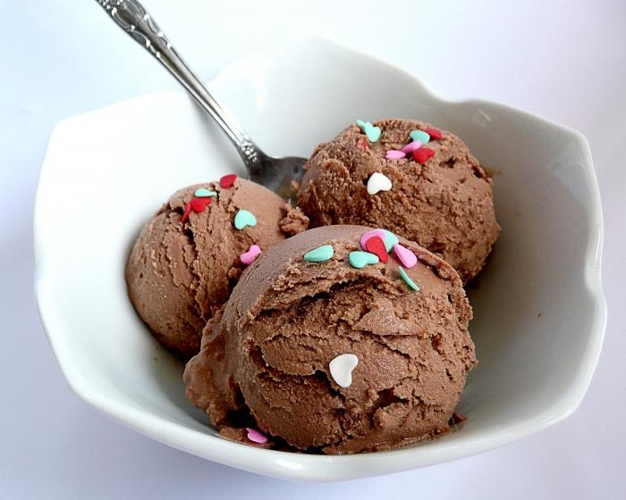 шоколадное мороженое 
