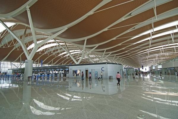 аэропорта пудун центр шанхая