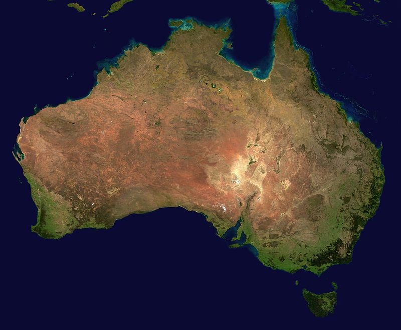 Австралия на карте