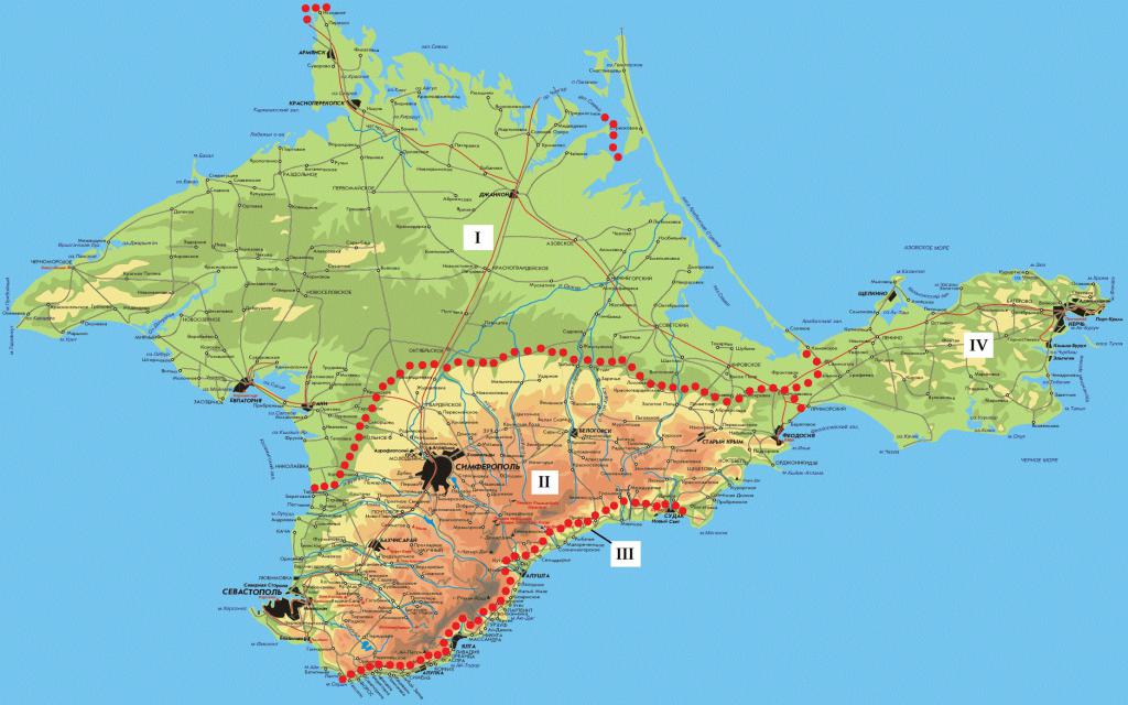 Степной Крым карта