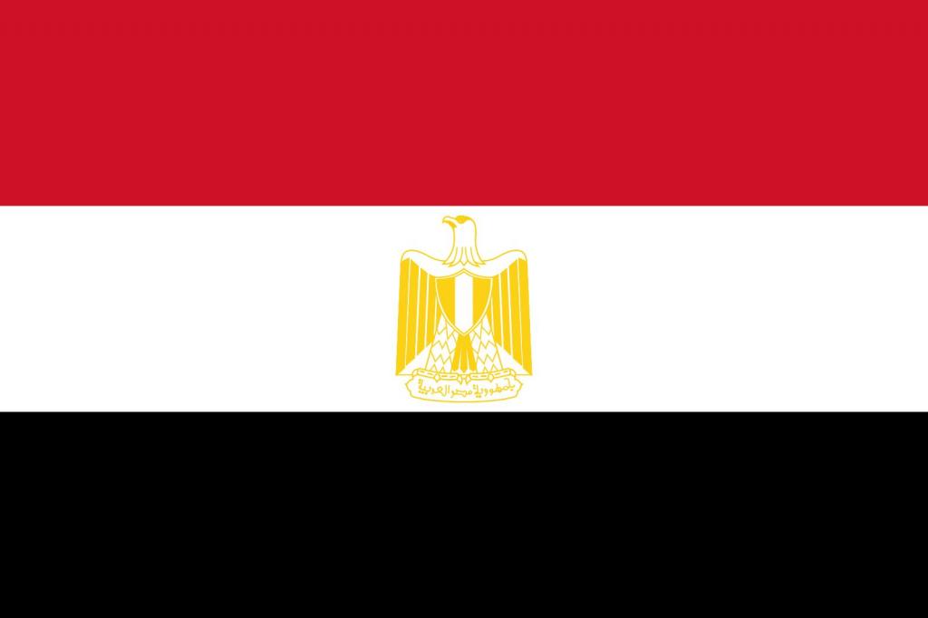 как выглядит флаг Египта