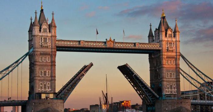мост в лондоне тауэр бридж на английском