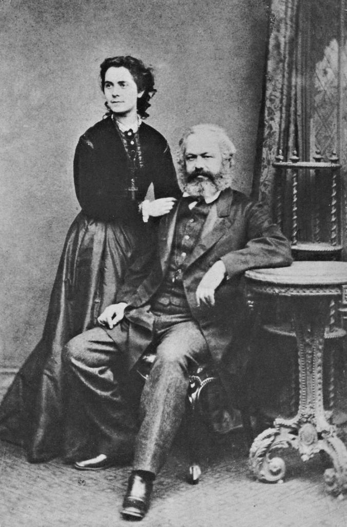 Маркс с женой