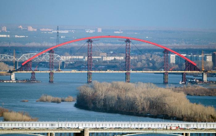 мост в Новосибирске